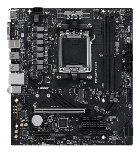 MSI PRO A620AM-B EVO scheda madre AMD A620A Socket AM5 ATX