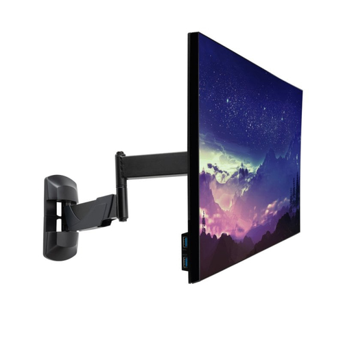 Lindy 40714 Supporti a parete per TV 66 cm (26") Nero