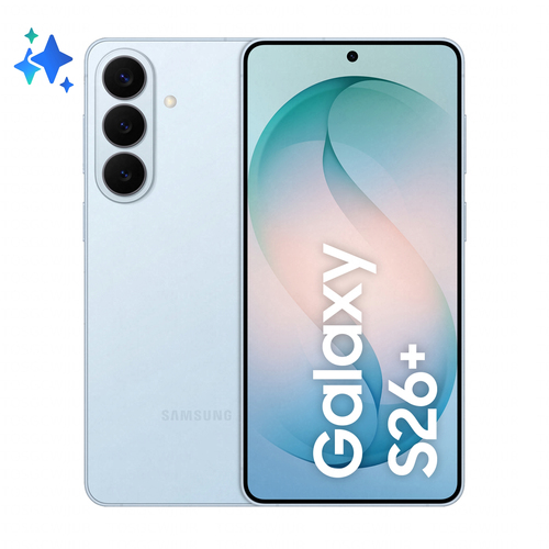 Samsung Galaxy S26+ Smartphone AI, 512GB, Processore avanzato, Assistente Foto, Creative Studio, Camera 50 MP, 4900 mAh, Sky Blue