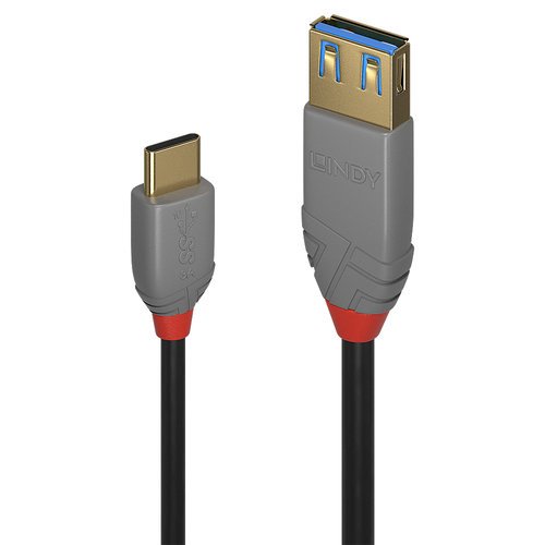 Lindy 36895 cavo USB USB 3.2 Gen 2 (3.1 Gen 2) 0,15 m USB C USB A 10 Gbit/s Nero