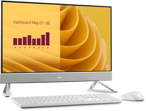 DELL EC27250 Intel Core 7 150U 68,6 cm (27") 1920 x 1080 Pixel PC All-in-one 16 GB DDR5-SDRAM 512 GB SSD Windows 11 Pro Wi-Fi 6E (802.11ax) Bianco