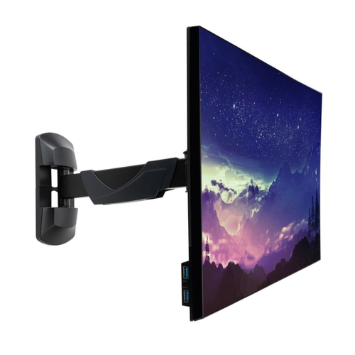 Lindy 40713 Supporti a parete per TV 66 cm (26") Nero