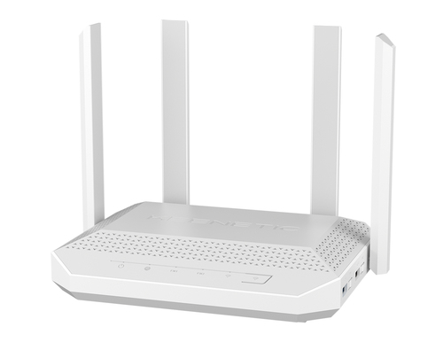 Keenetic Hero (KN-1012) Router Wi-Fi 6 mesh AX3000 multi-Gigabit, 4 porte 1 Gigabit e 1 porta 2.5 Gigabit, porta combinata SFP, porte USB 2.0 e USB 3.0