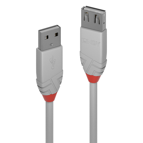 Lindy 36713 cavo USB USB 2.0 2 m USB A 0,48 Gbit/s Grigio