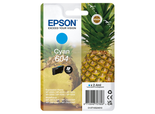 Epson Singlepack Cyan 604 Ink