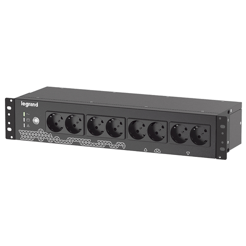 Legrand Keor ASI PDU 800VA FR/GR/IT INPUT 8 GR/IT OUTPUT BLACK gruppo di continuità (UPS) Standby (Offline) 0,8 kVA 480 W 8 presa(e) AC