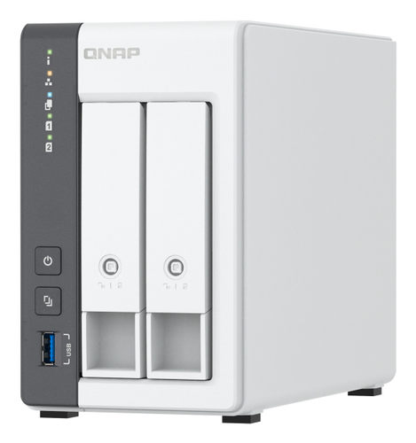 QNAP TS-216G server NAS e di archiviazione Tower Cortex-A Cortex-A55 4 GB 0 TB Bianco
