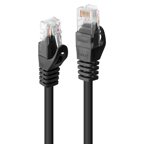 Lindy 48193 cavo di rete Nero 2 m Cat6 U/UTP (UTP)