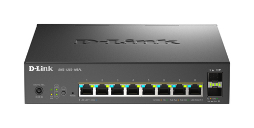 D-Link 10-Port Multi-Gigabit Smart Managed PoE Gestito