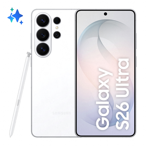 Samsung Galaxy S26 Ultra Smartphone AI, 512GB, Privacy Display integrato, Processore potente, Assistente Foto, Camera 200 MP, 5000 mAh, White