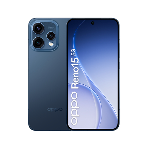 OPPO Reno15 5G AI Smartphone, Tripla fotocamera 50+50+8MP, Selfie 50MP, Display 6.59” 120HZ AMOLED FHD+, 6500mAh, RAM 8GB(Esp2GB/4GB/8GB)+ROM 512GB [Versione Italia], Twilight Black