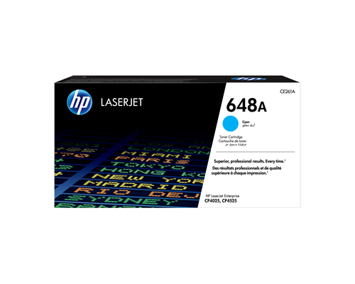 HP Cartuccia Toner originale ciano LaserJet 648A