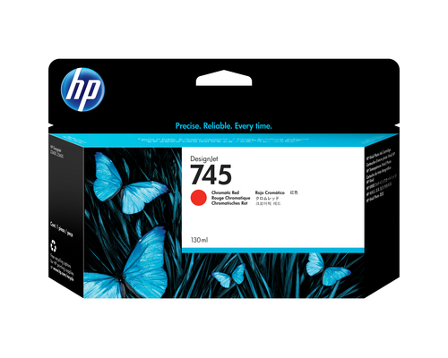 HP Cartuccia Inchiostro Rosso Cromatico DesignJet 745, 130 ml