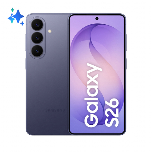 Samsung Galaxy S26 Smartphone AI, 512GB, Processore avanzato, Assistente Foto, Creative Studio, Camera 50 MP, 4300 mAh, Cobalt Violet
