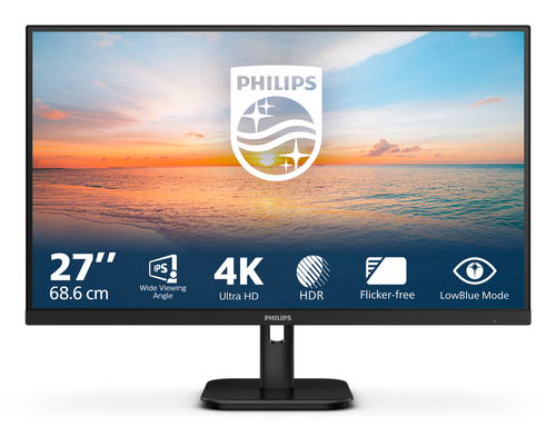 Philips 27E1N1800A/00 Monitor PC 68,6 cm (27") 3840 x 2160 Pixel 4K Ultra HD LED Nero